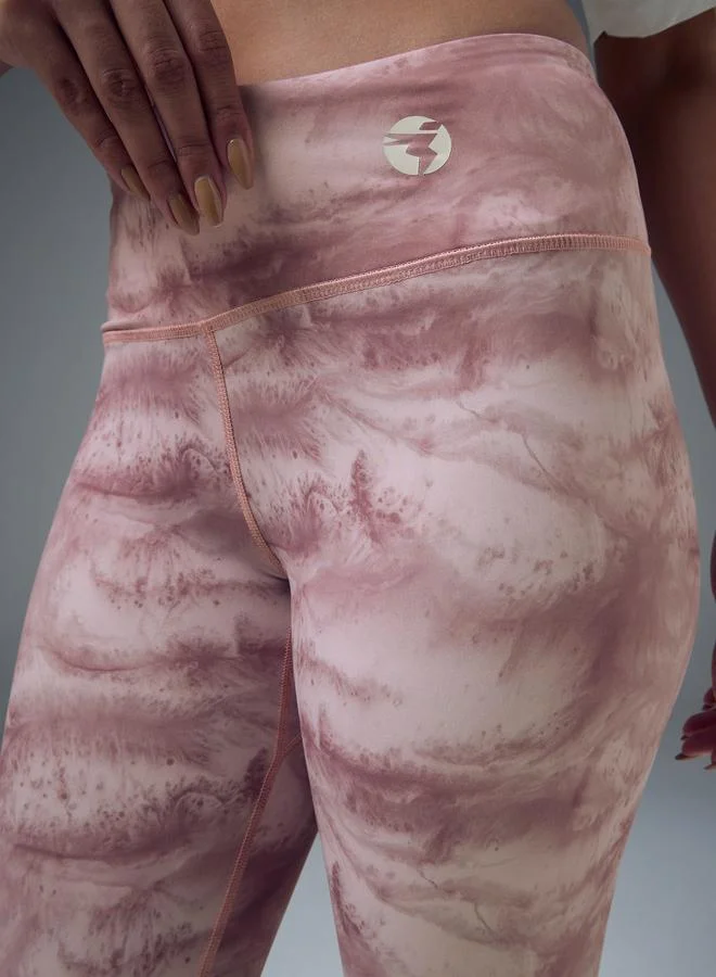 Technosport Women Printed 4-Way Stretch Tights